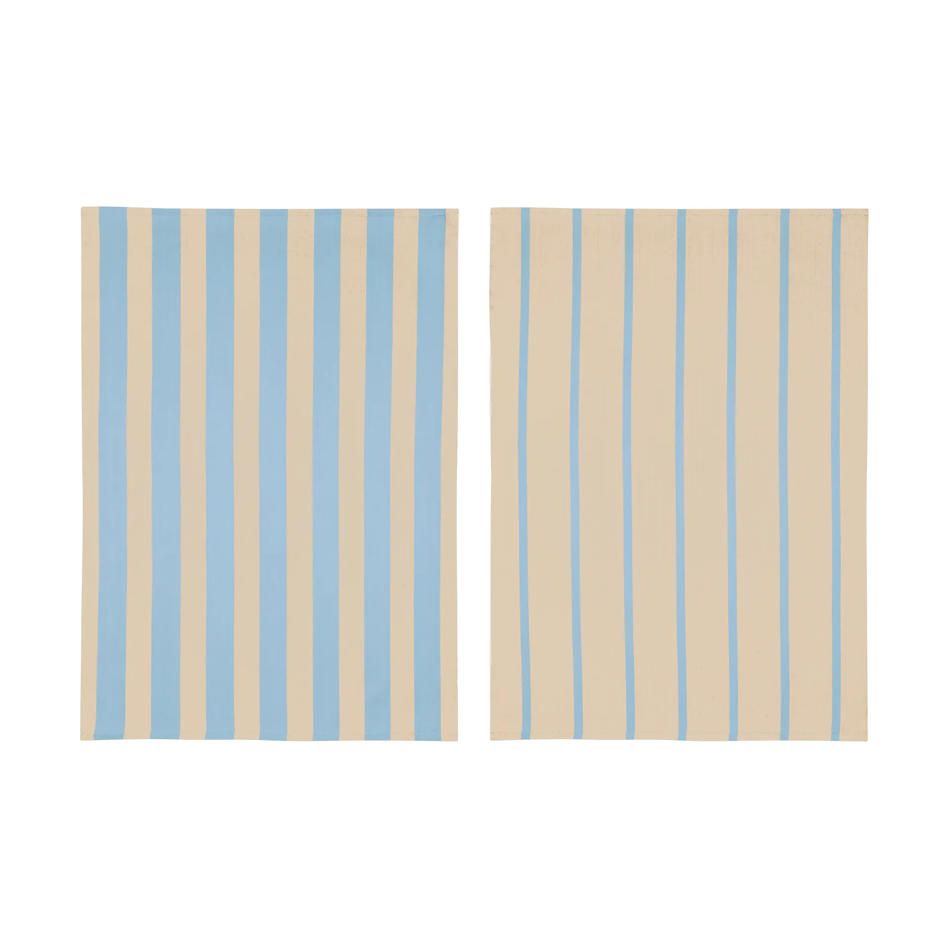 Stripes kökshandduk 50x70 cm 2-pack, Blue-Beige (blå-beige), 50x70 cm Mette Ditmer