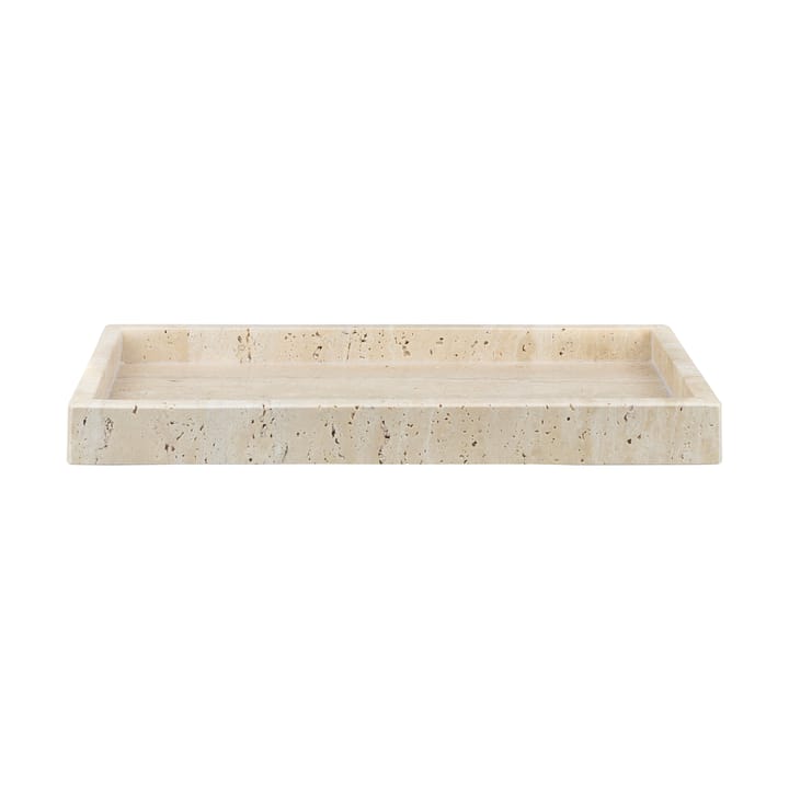 Travertine dekorationsbricka 16x31 cm - Linen - Mette Ditmer