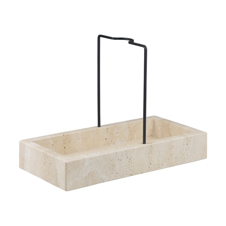 Travertine diskbänksorganiserare 12x23,5 cm - Linen - Mette Ditmer