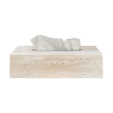 Travertine näsdukslåda 14x25,5 cm - Linen - Mette Ditmer