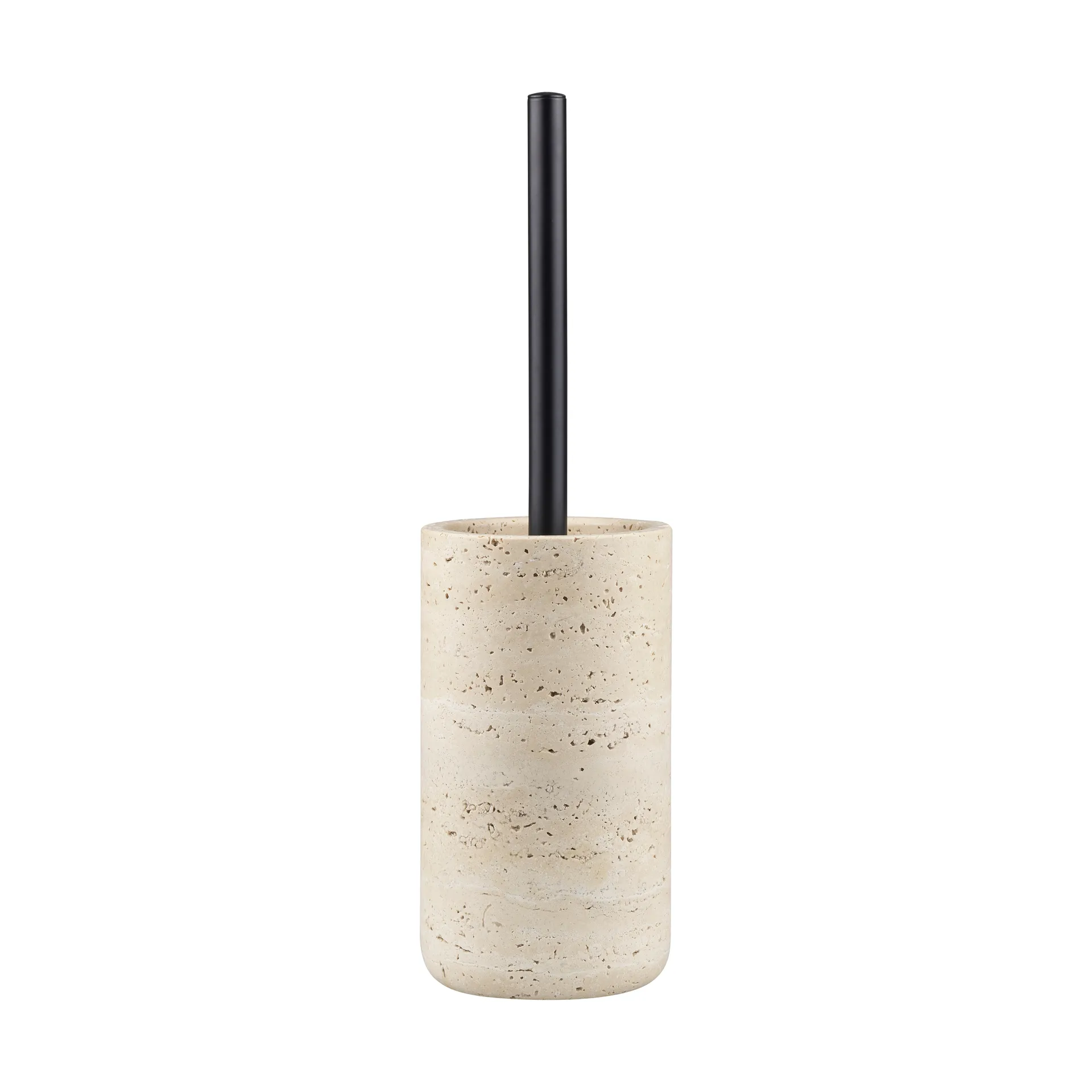 Travertine toalettborste 36 cm, Linen Mette Ditmer
