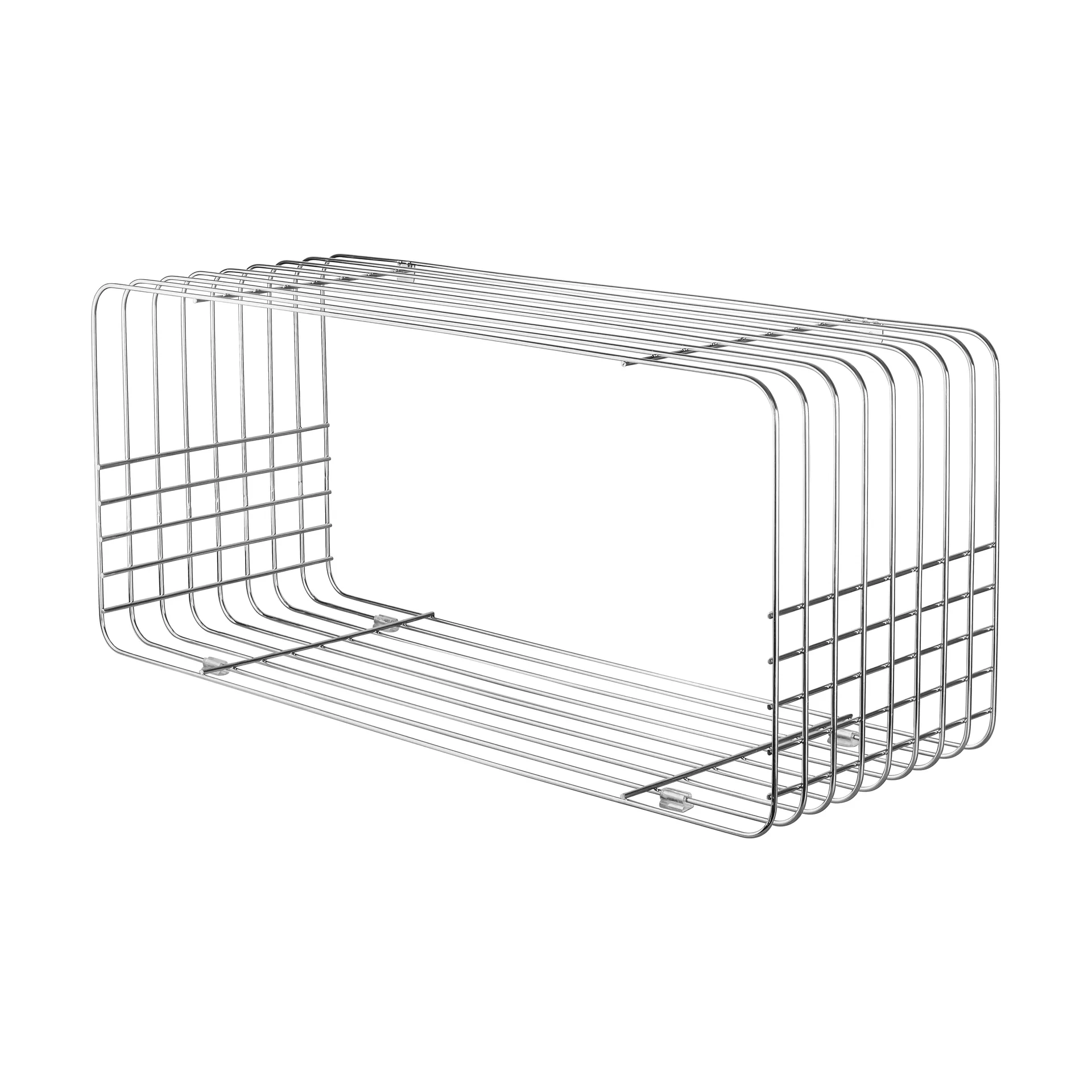 Wire hylla 31x70x26 cm, Chrome Mette Ditmer