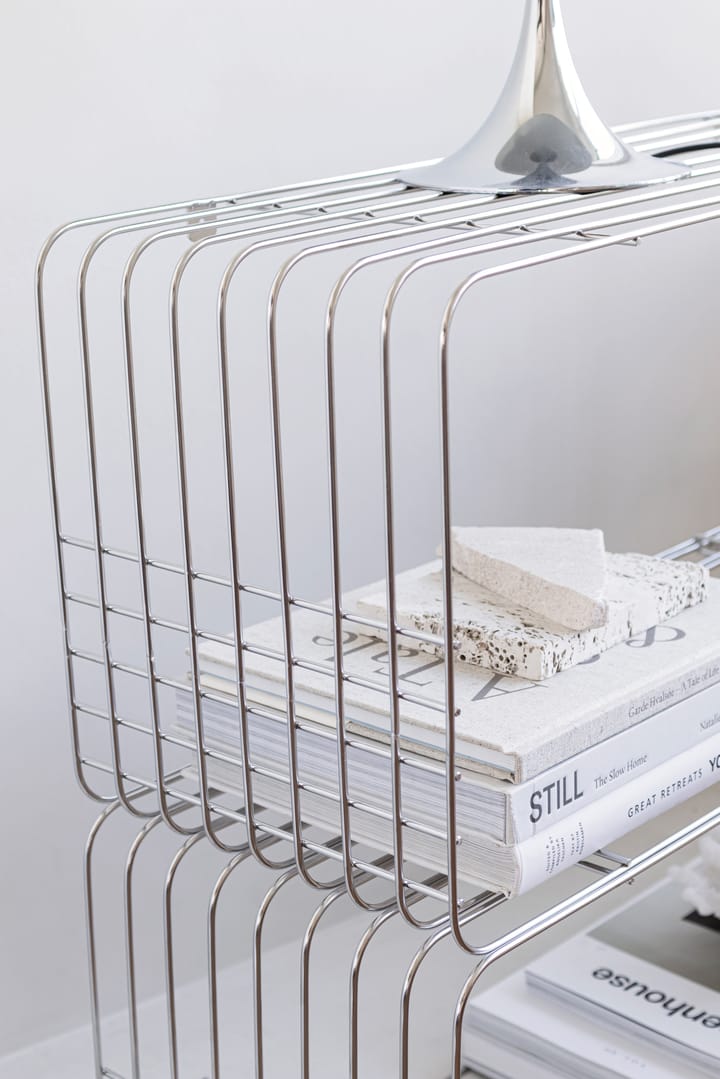 Wire hylla 31x70x26 cm, Chrome Mette Ditmer