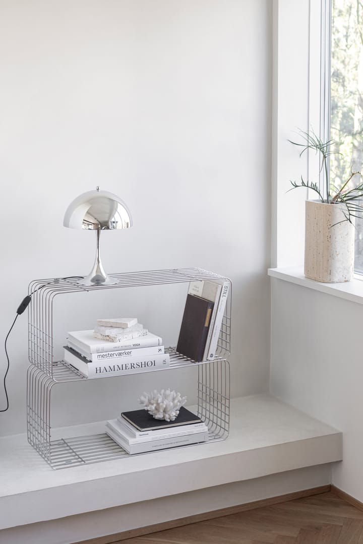 Wire hylla 31x70x26 cm, Chrome Mette Ditmer