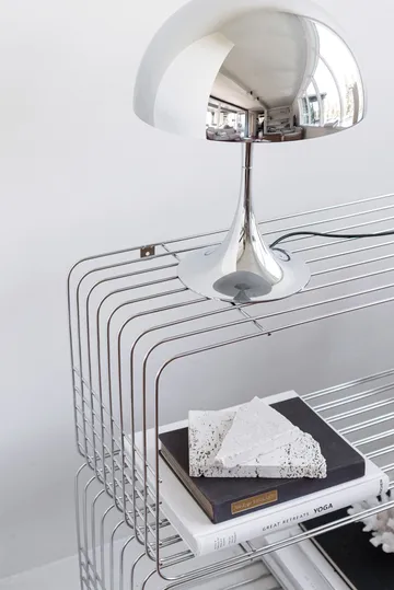 Wire hylla - Chrome, 31x70x26 cm - Mette Ditmer