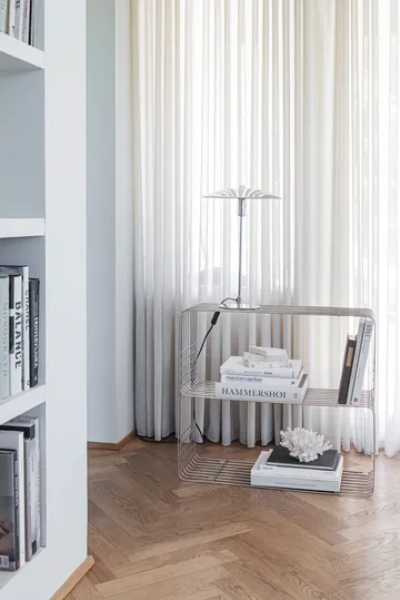 Wire hylla - Chrome, 31x70x26 cm - Mette Ditmer