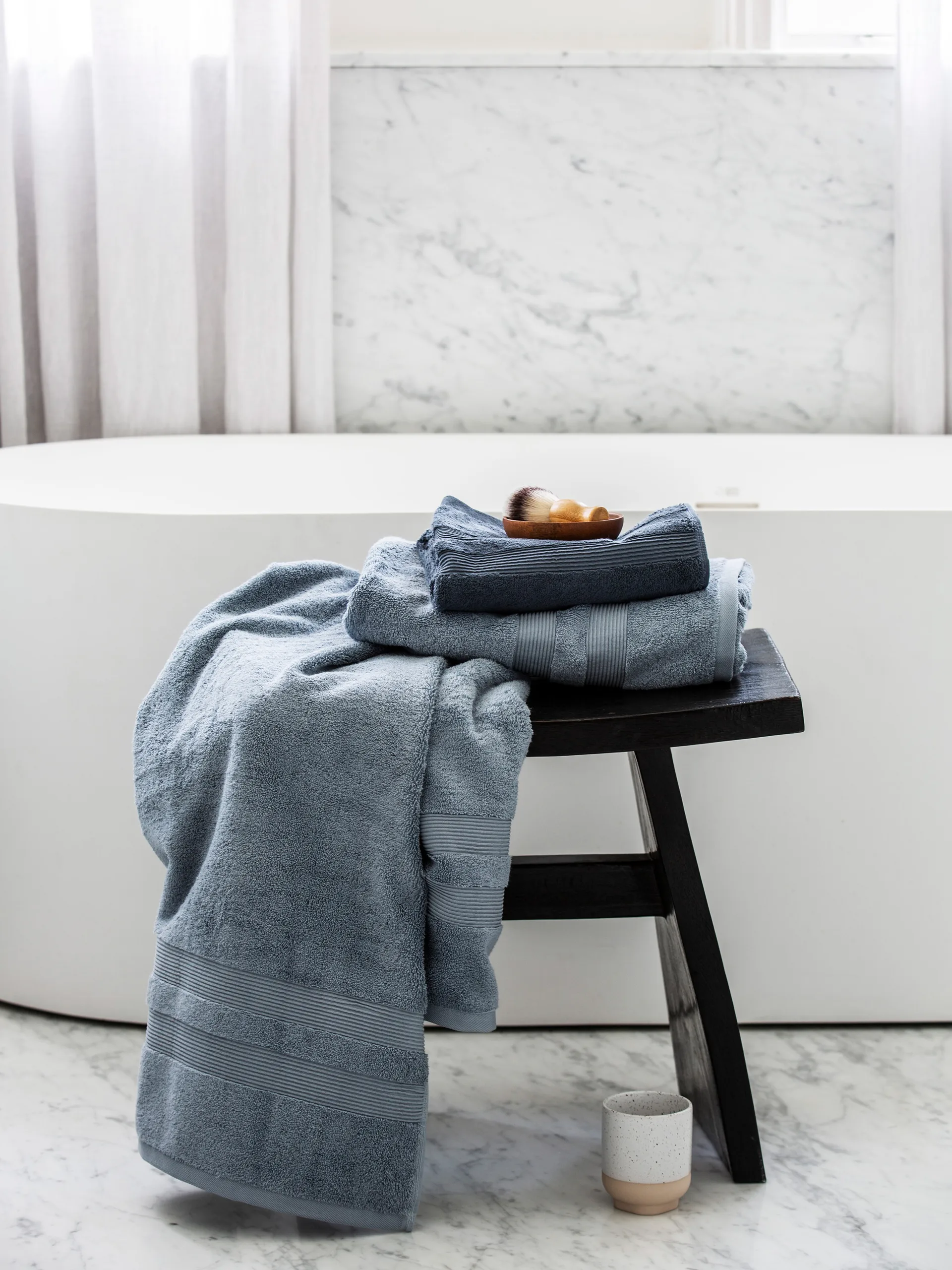 Fontana Handduk EKO, Ljusblå, 100x150 cm Mille Notti