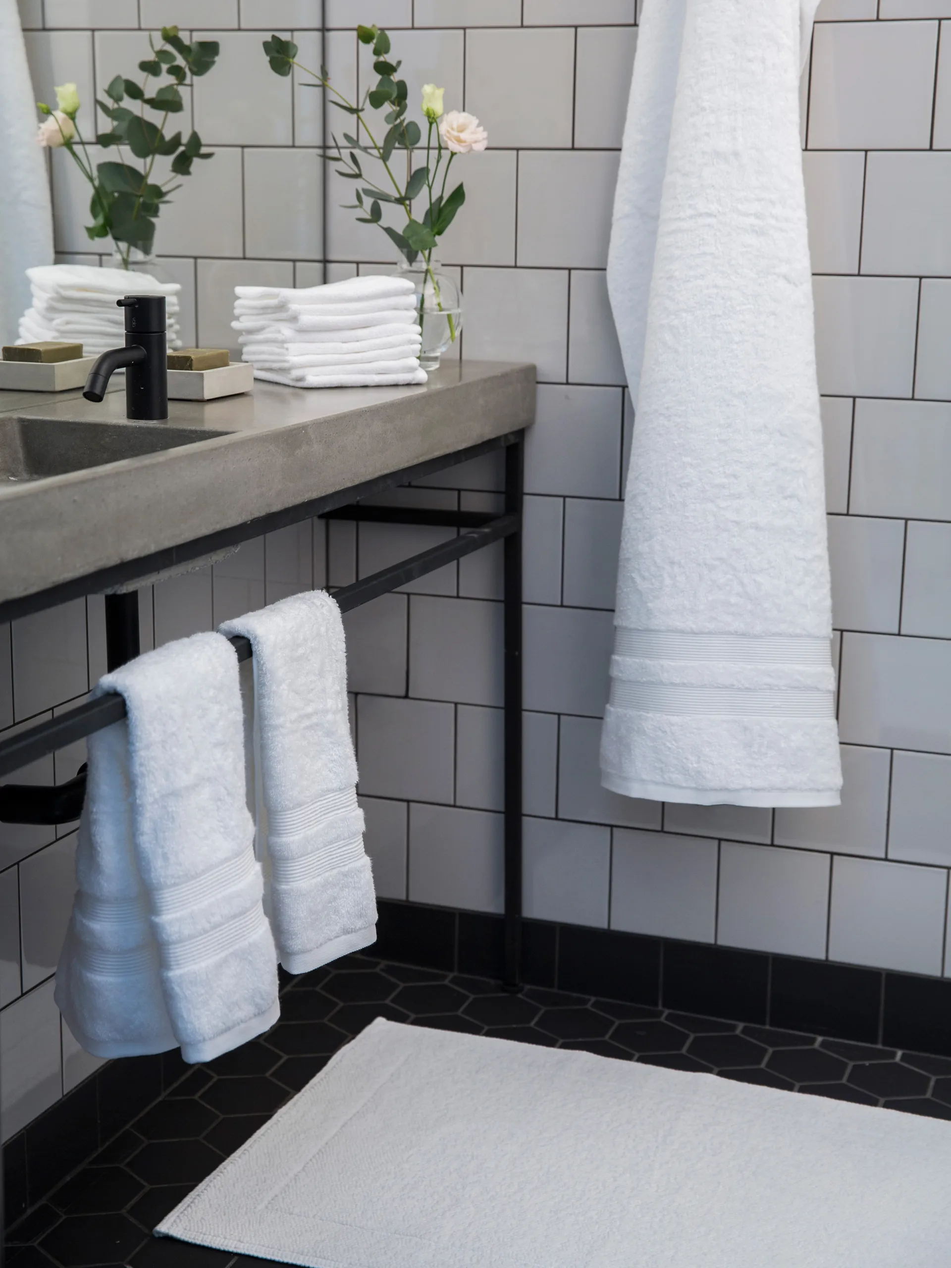 Fontana Handduk EKO, Vit, 100x150 cm Mille Notti