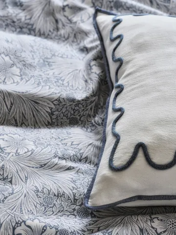 Morris & Co. Marigold Påslakan - Blå, 220x220 cm - Mille Notti