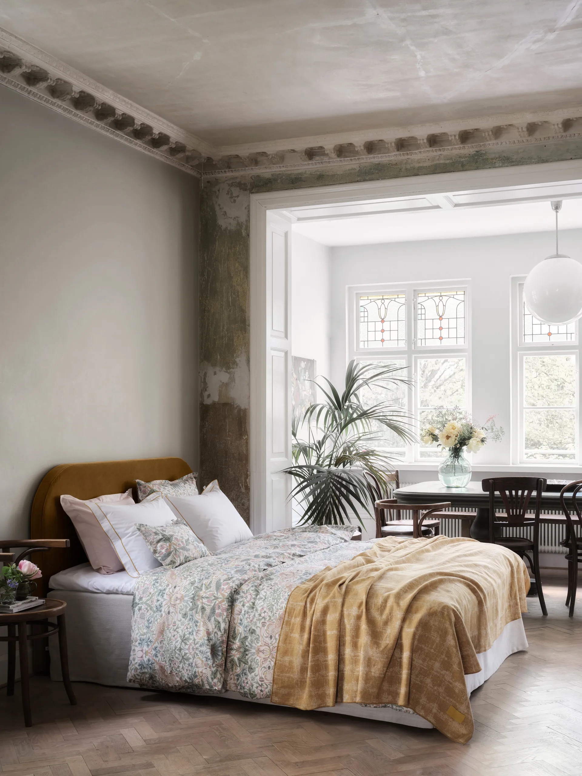 Morris & Co. Strawberry Thief Påslakan, Grön-150x210 cm Mille Notti