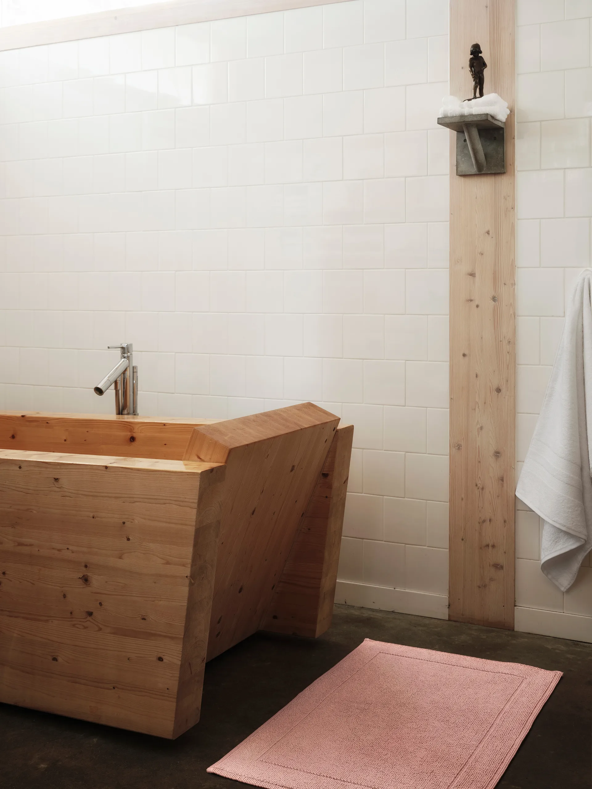 Portofino Badrumsmatta, Rosa, 60x90 cm Mille Notti