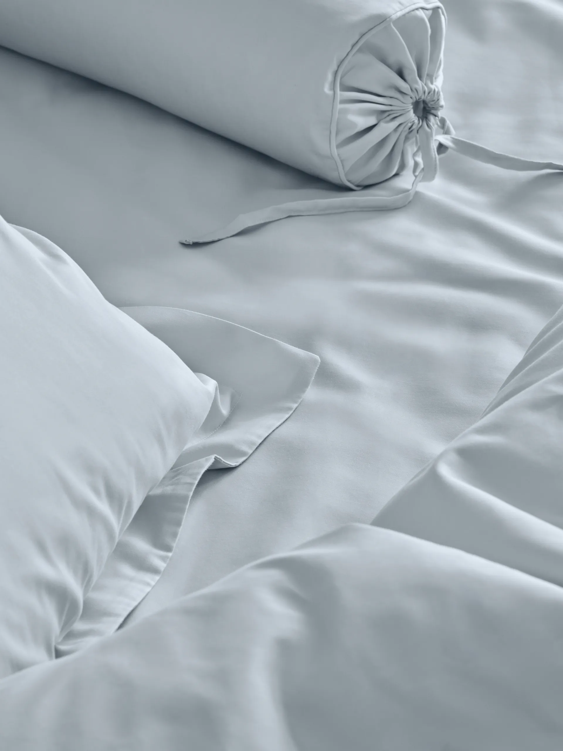 Satina Påslakan, Ljusblå, 150x210 cm Mille Notti