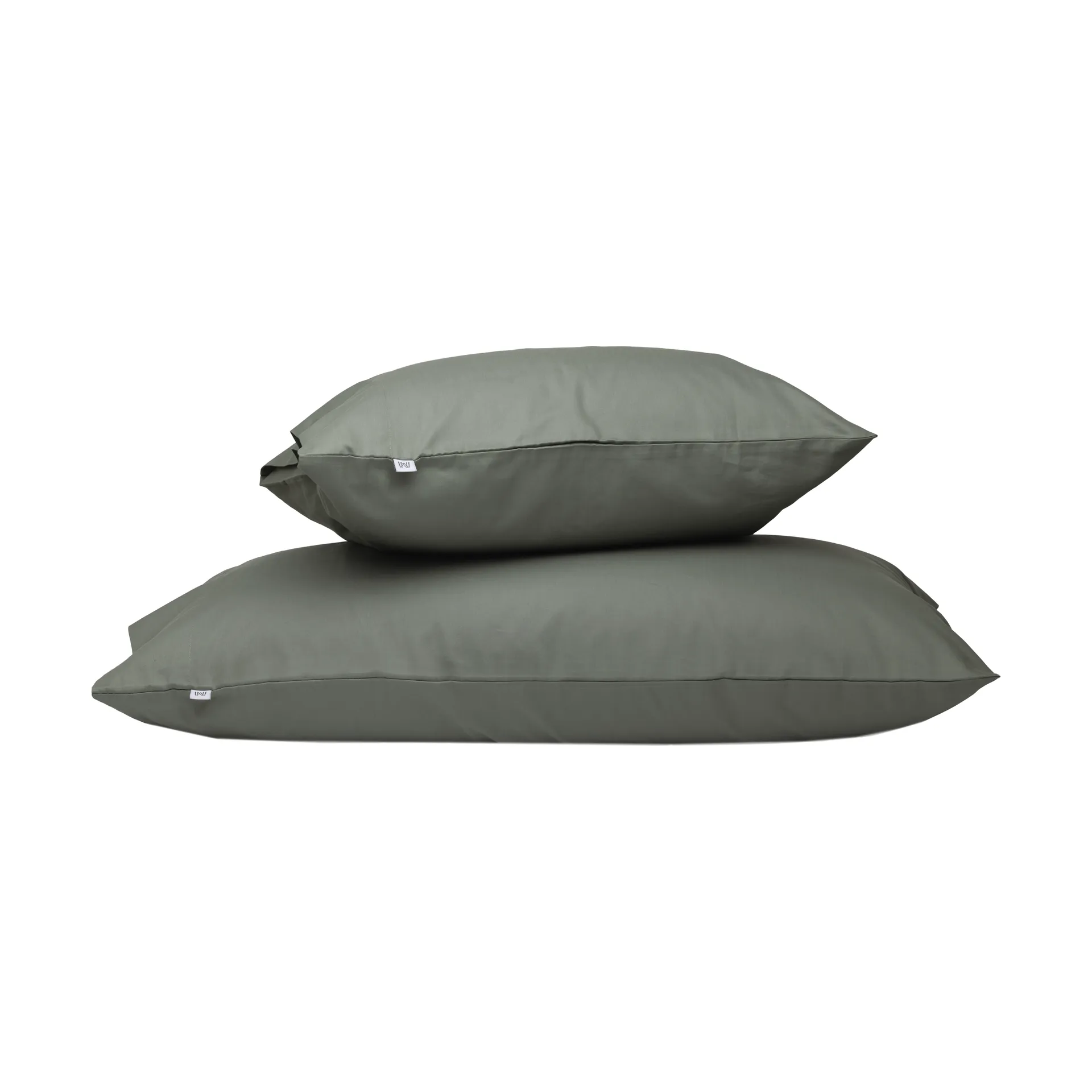 Satina plain örngott, Grön, 50x90 cm Mille Notti