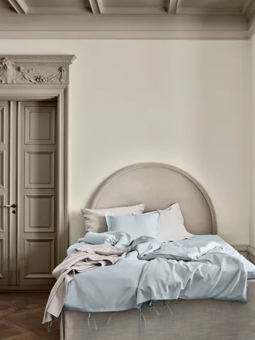 Satina plain örngott - Ljublå, 50x60 cm - Mille Notti