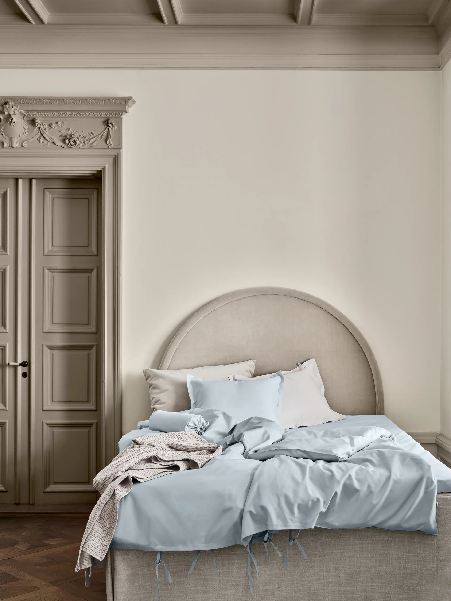 Satina plain örngott, Ljusblå, 50x90 cm Mille Notti