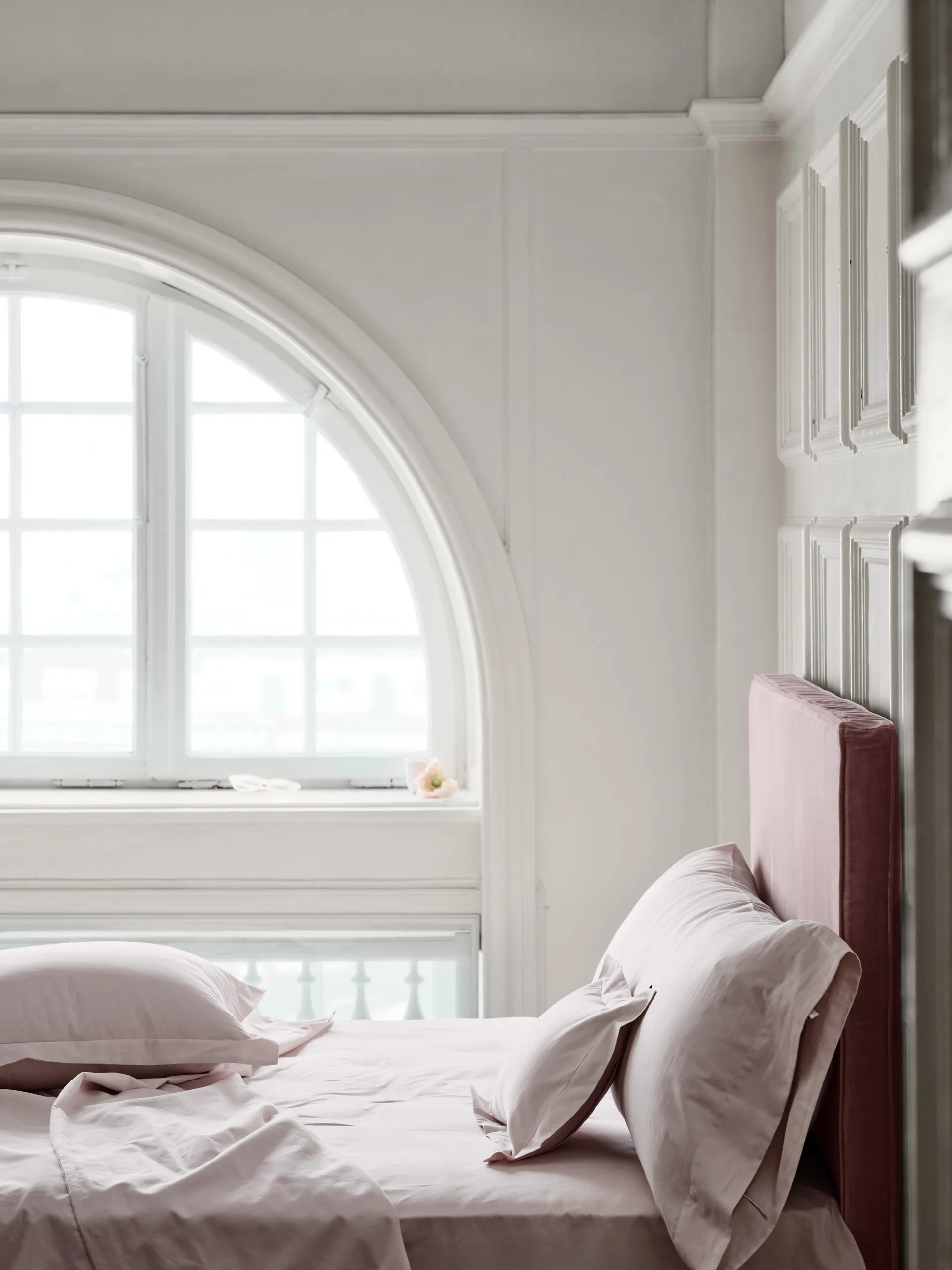 Satina plain örngott, Rosa, 50x90 cm Mille Notti