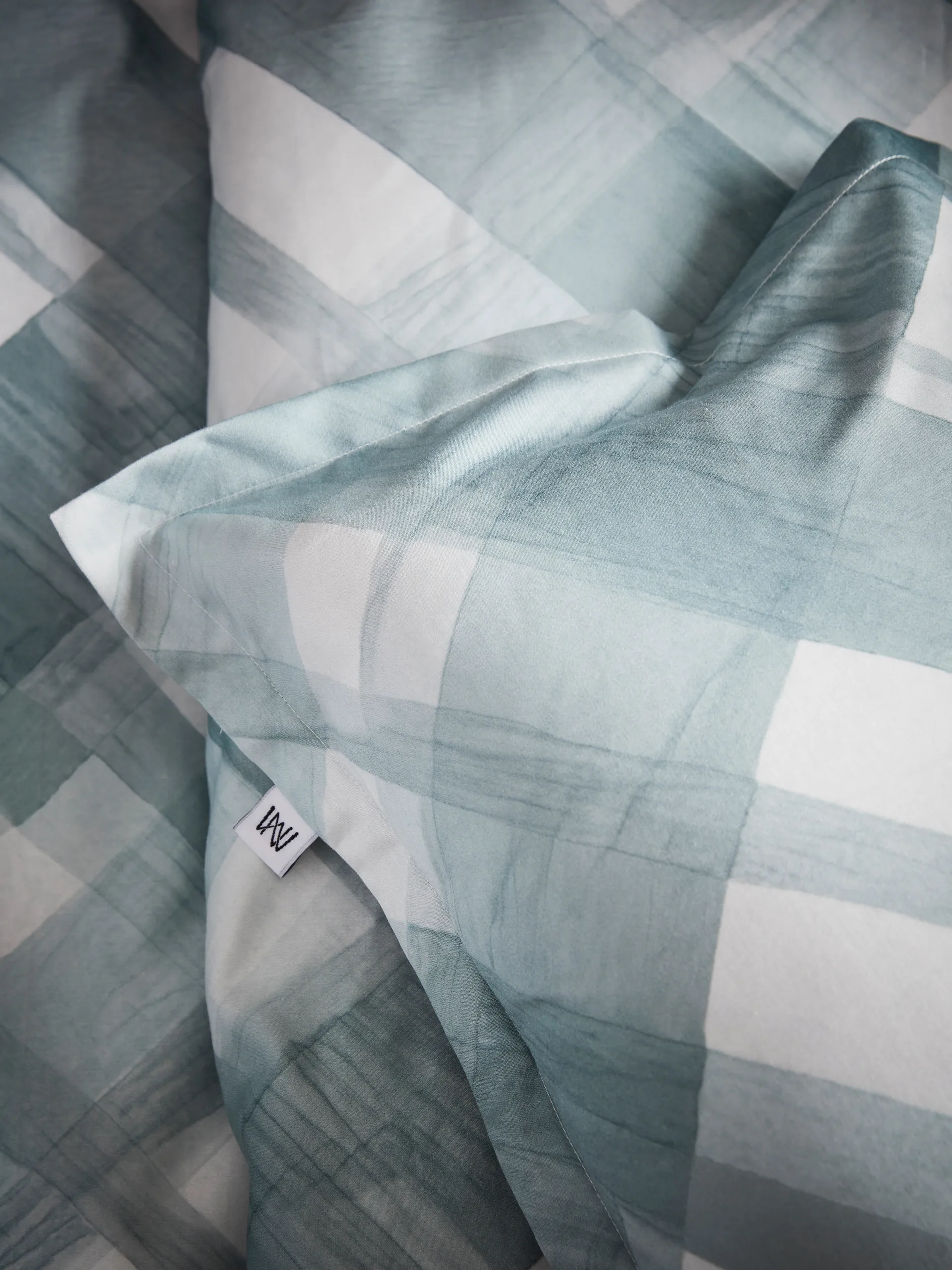 Spazzola påslakan, Aqua, 150x210 cm Mille Notti