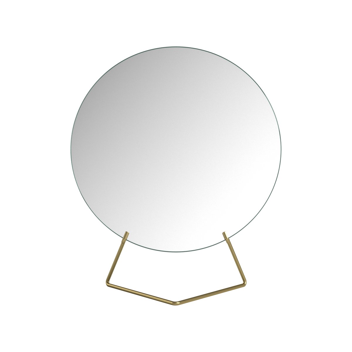 MOEBE Bordsspegel o20 cm Brass | Skandinavisk Design | Bordsspeglar | Guldfärgad