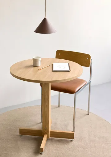 KUMU cafébord - Oljad ek, Ø65 cm - MOEBE