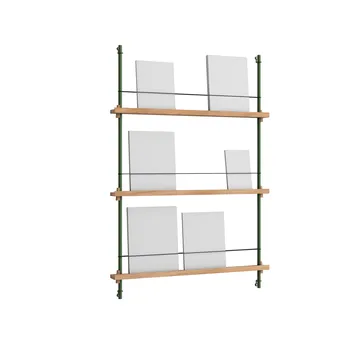 Magazine Shelving tidningsställ - Ek-pine green, 85x115x7 cm, MS.115.1 - MOEBE