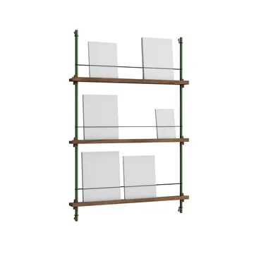 Magazine Shelving tidningsställ - Rökt ek-pine green, 85x115x7 cm, MS.115.1 - MOEBE