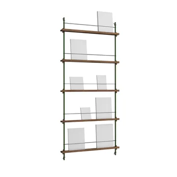 Magazine Shelving tidningsställ - Rökt ek-pine green, 85x180x7 cm, MS.180.1 - MOEBE