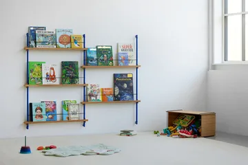 Magazine Shelving tidningsställ - Rökt ek-warm grey, 85x115x7 cm, MS.115.1 - MOEBE