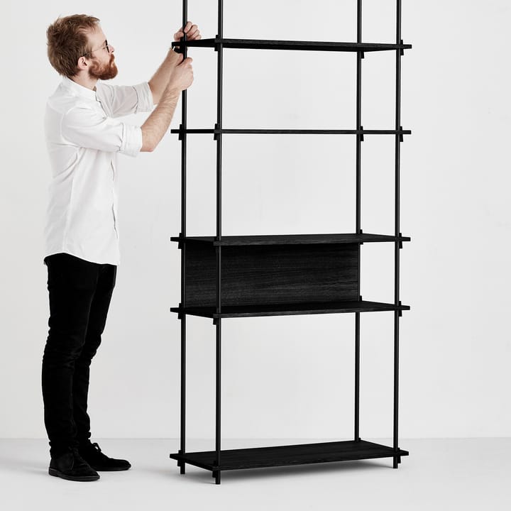 Moebe bakstycke till hylla 85 cm, Black MOEBE