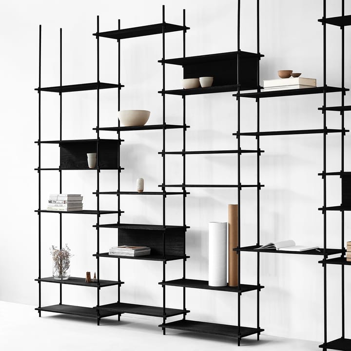 Moebe bakstycke till hylla 85 cm, Black MOEBE