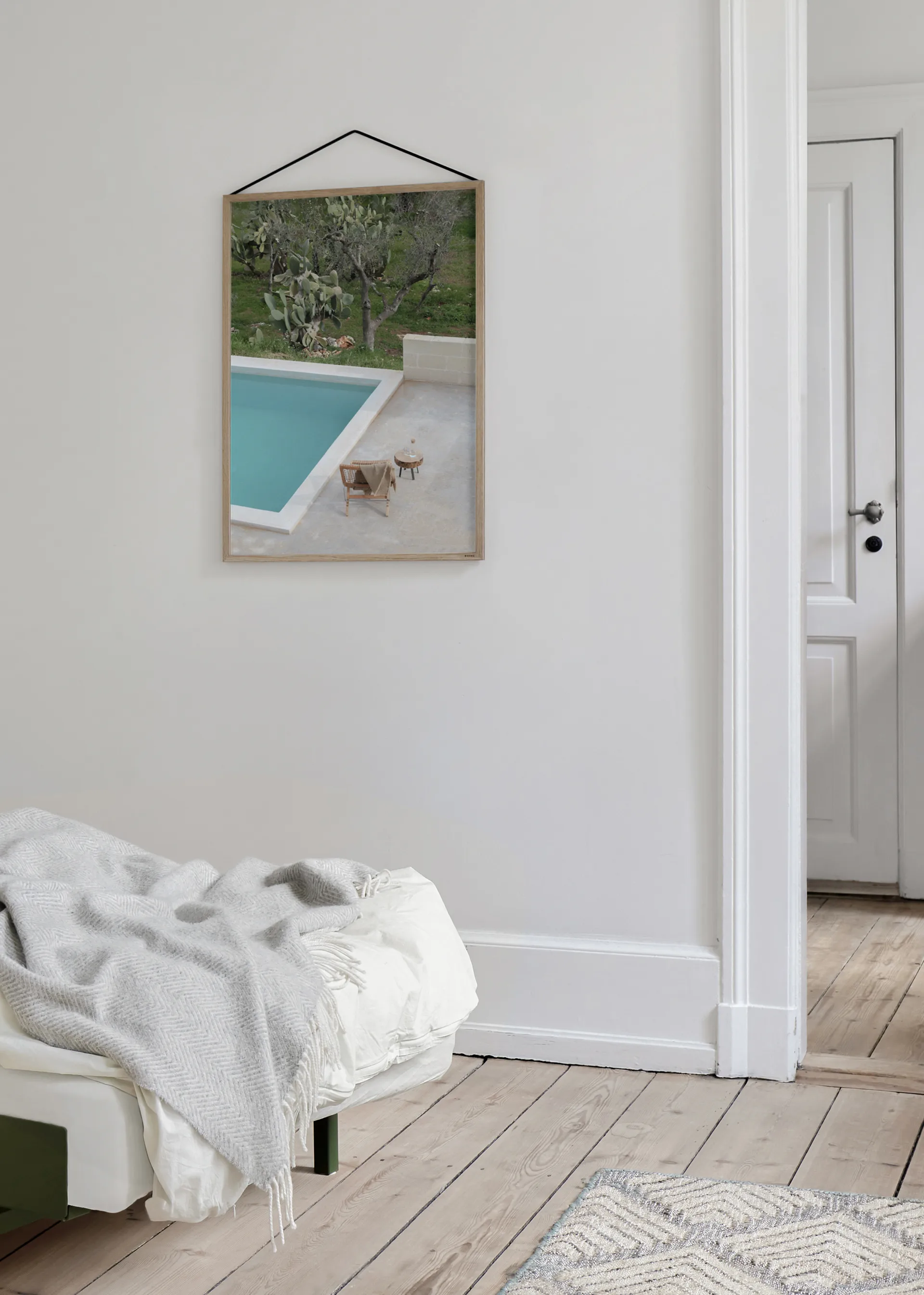 Moebe ekram 50x70 cm, Transparent, Wood, Black MOEBE