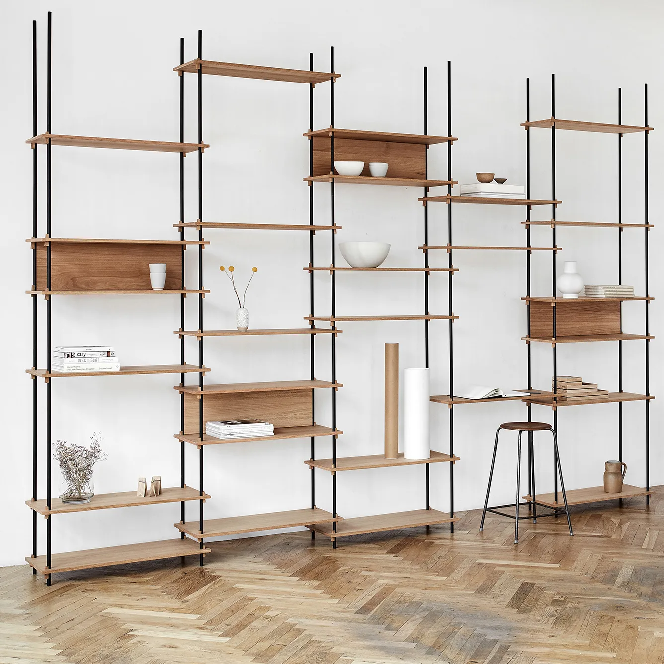 Moebe hyllben 85 cm 2-pack, Black MOEBE