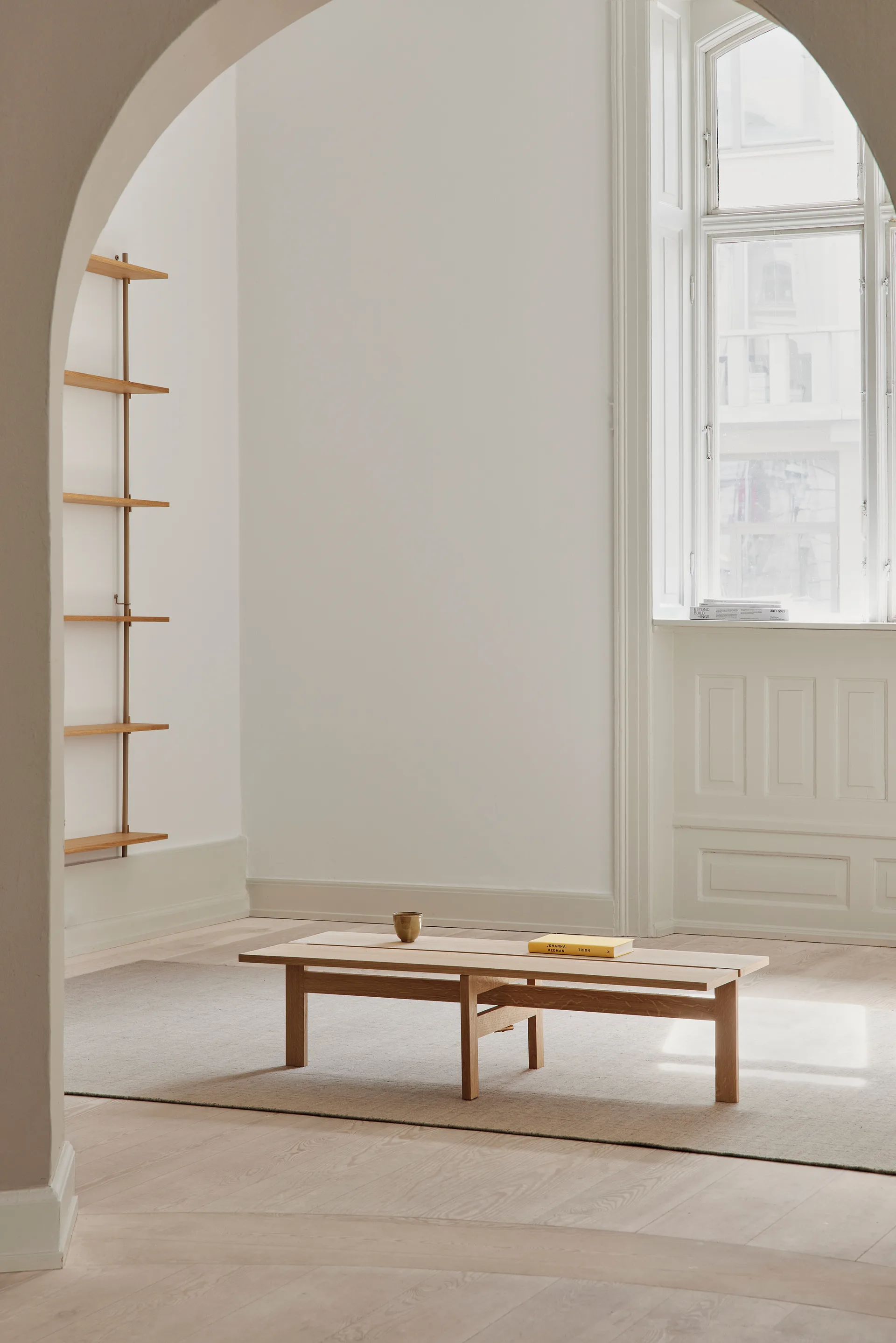 Moebe rectangular coffee table soffbord large, Ek MOEBE