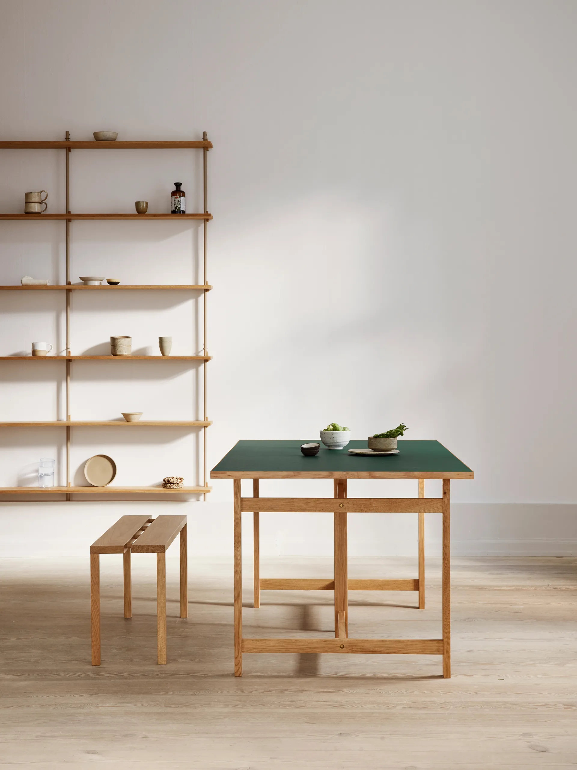 Moebe Rectangular matbord, Green, 160x90 cm MOEBE