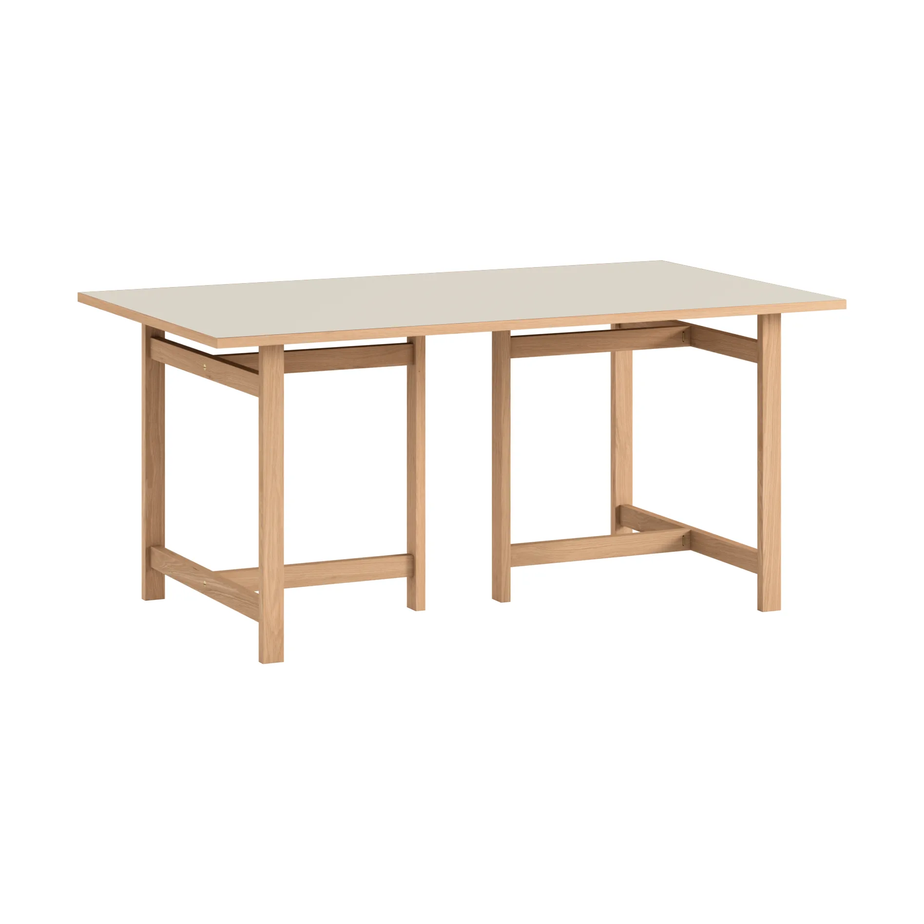 Moebe Rectangular matbord, Light grey, 160x90 cm MOEBE