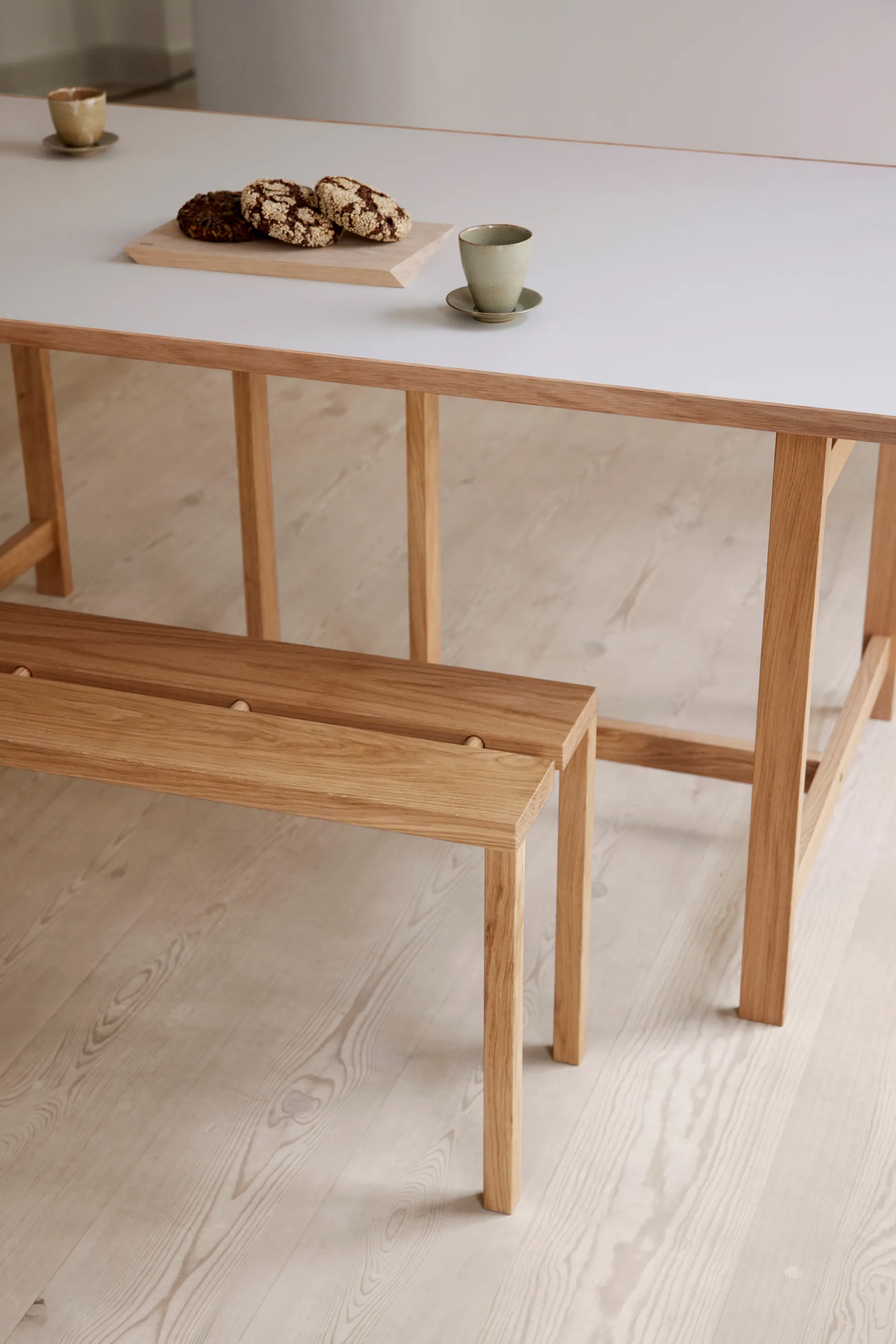 Moebe Rectangular matbord, Light grey, 160x90 cm MOEBE