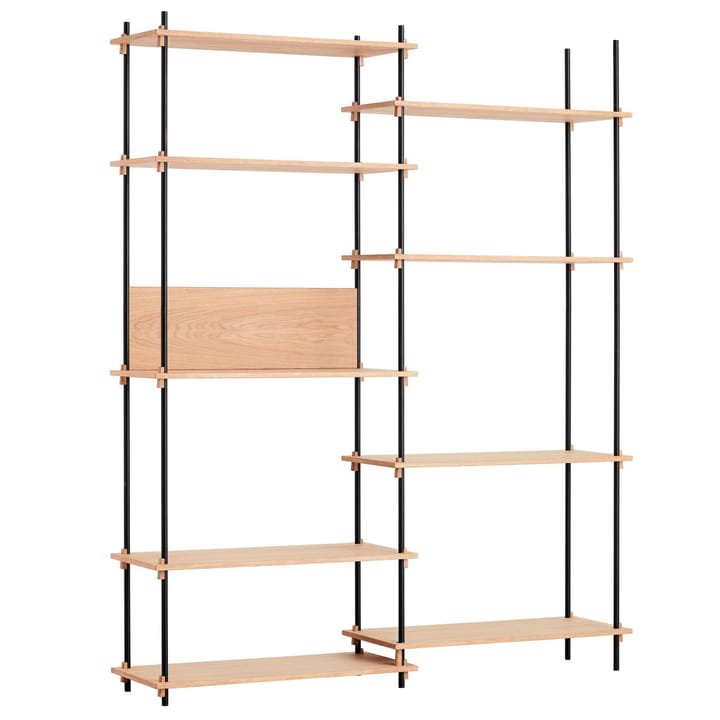 Moebe shelving system tall double - Oak - MOEBE