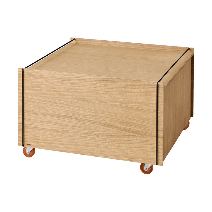 Moebe Storage Chest soffbord med förvaring - Oljad ek-svart, 60x61x38.2 cm - MOEBE