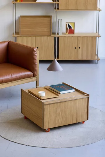Moebe Storage Chest soffbord med förvaring - Oljad ek-svart, 60x61x38.2 cm - MOEBE