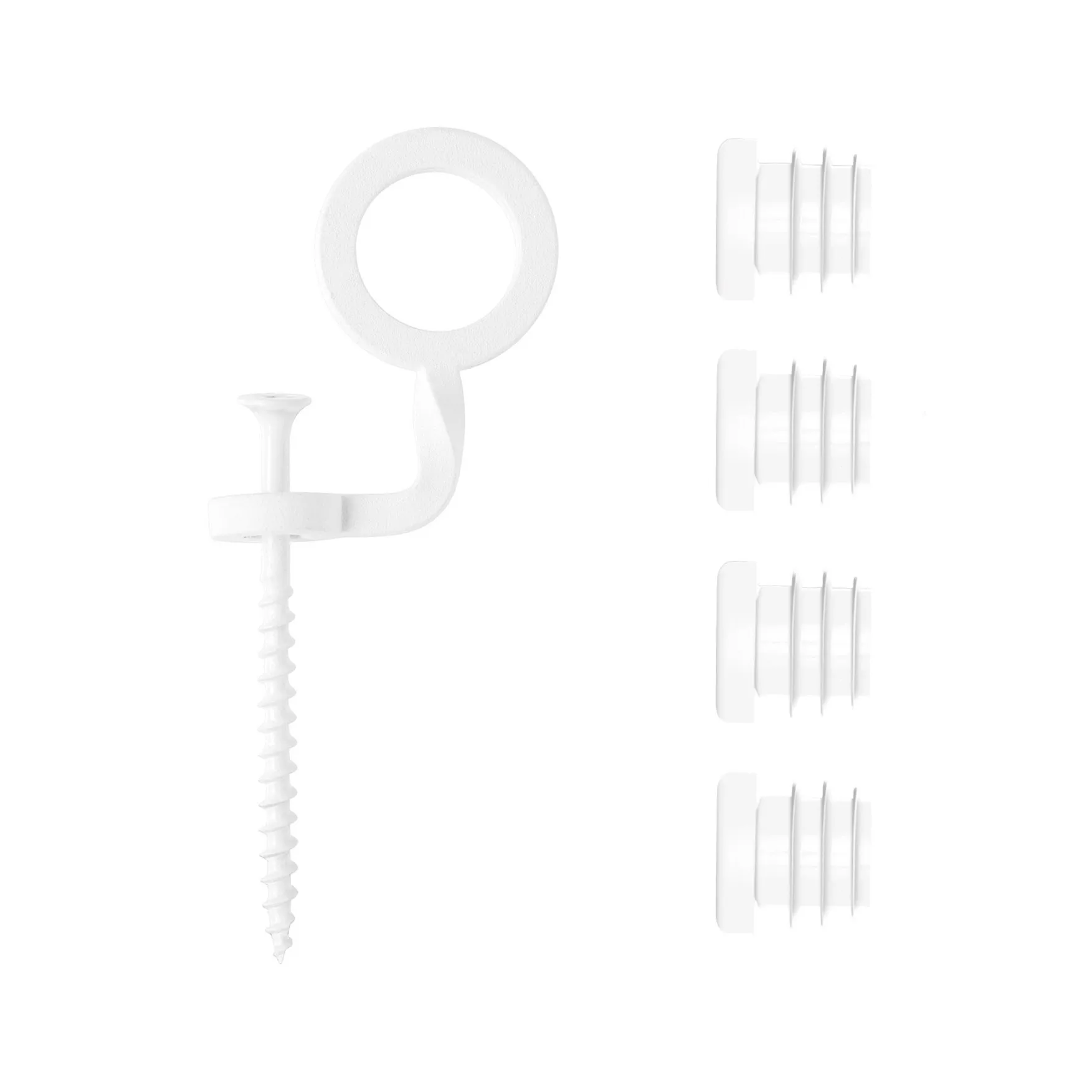 Moebe väggfäste och plugg, White MOEBE