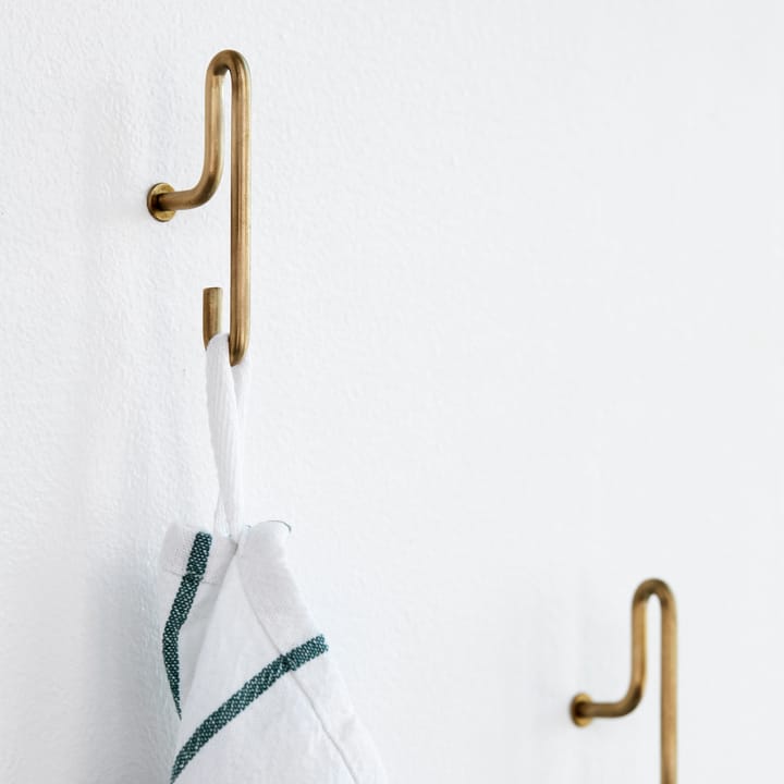 Moebe väggkrok small 2- pack, Matt guld MOEBE