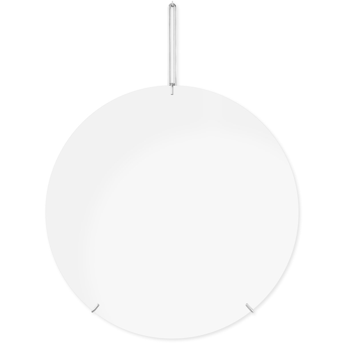 Moebe wall mirror o 70 cm Krom | Skandinavisk Design | Runda speglar | Vit