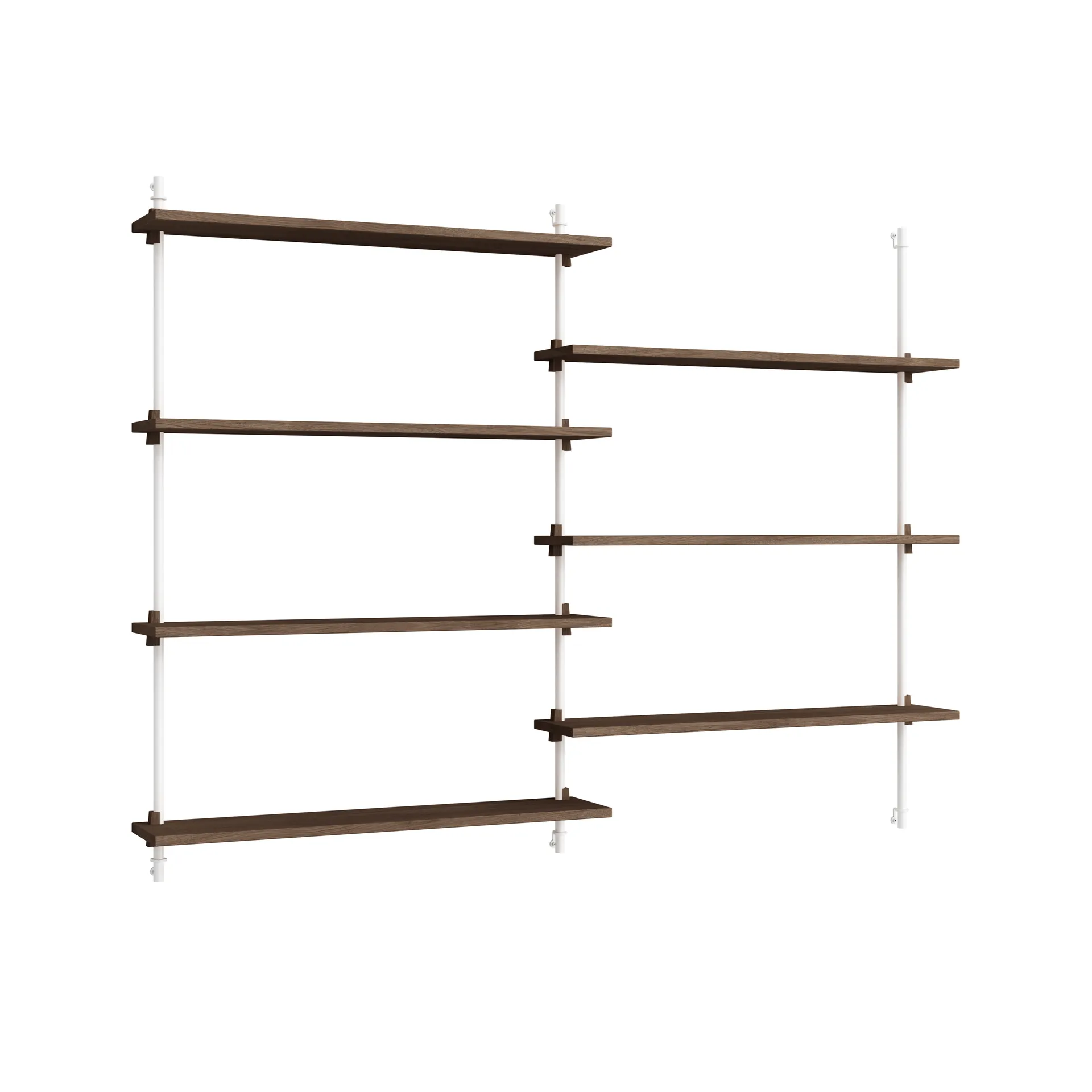 Moebe wall shelving ws.115.2, Rökt ek-vit MOEBE