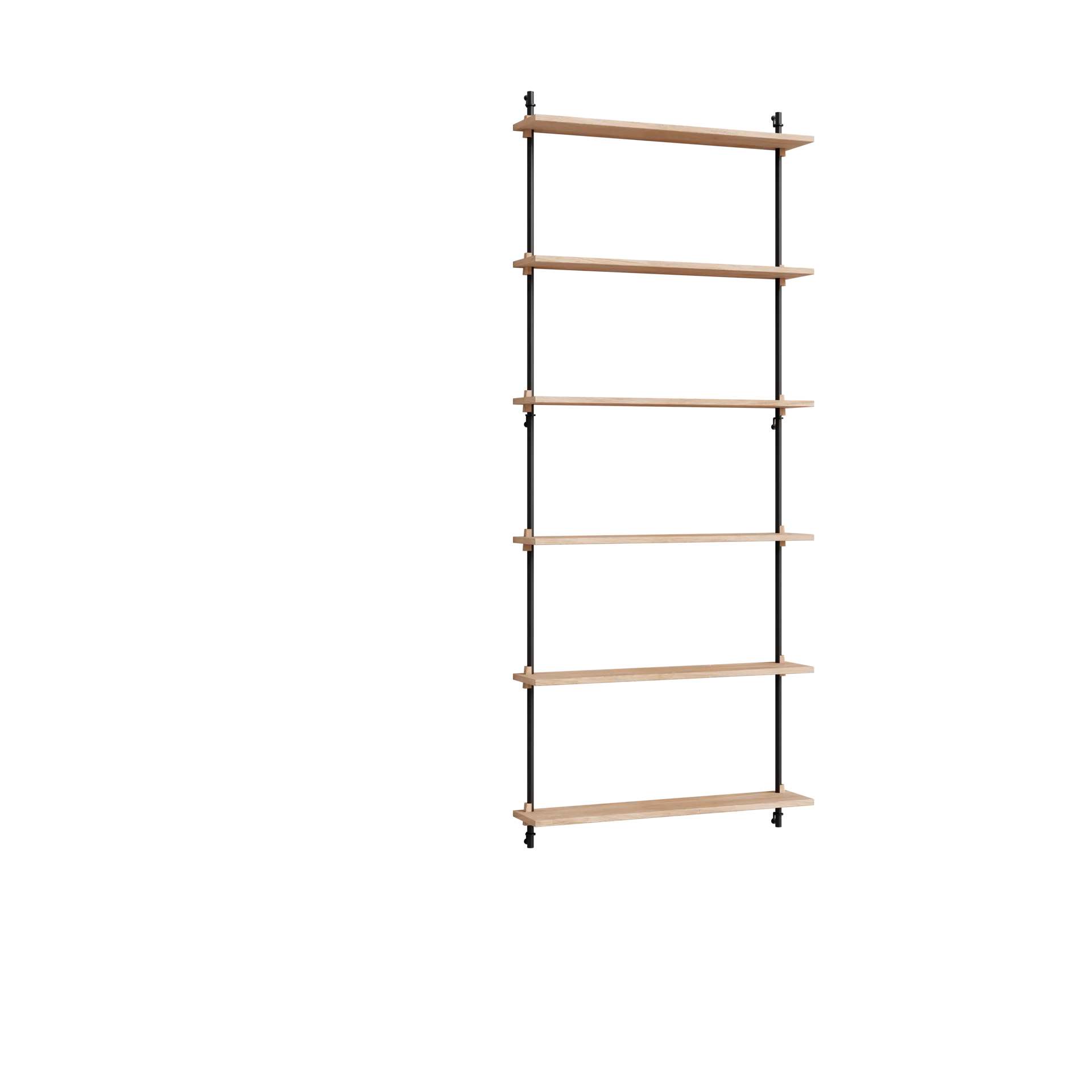 Moebe wall shelving ws.200.1, Ek-svart MOEBE