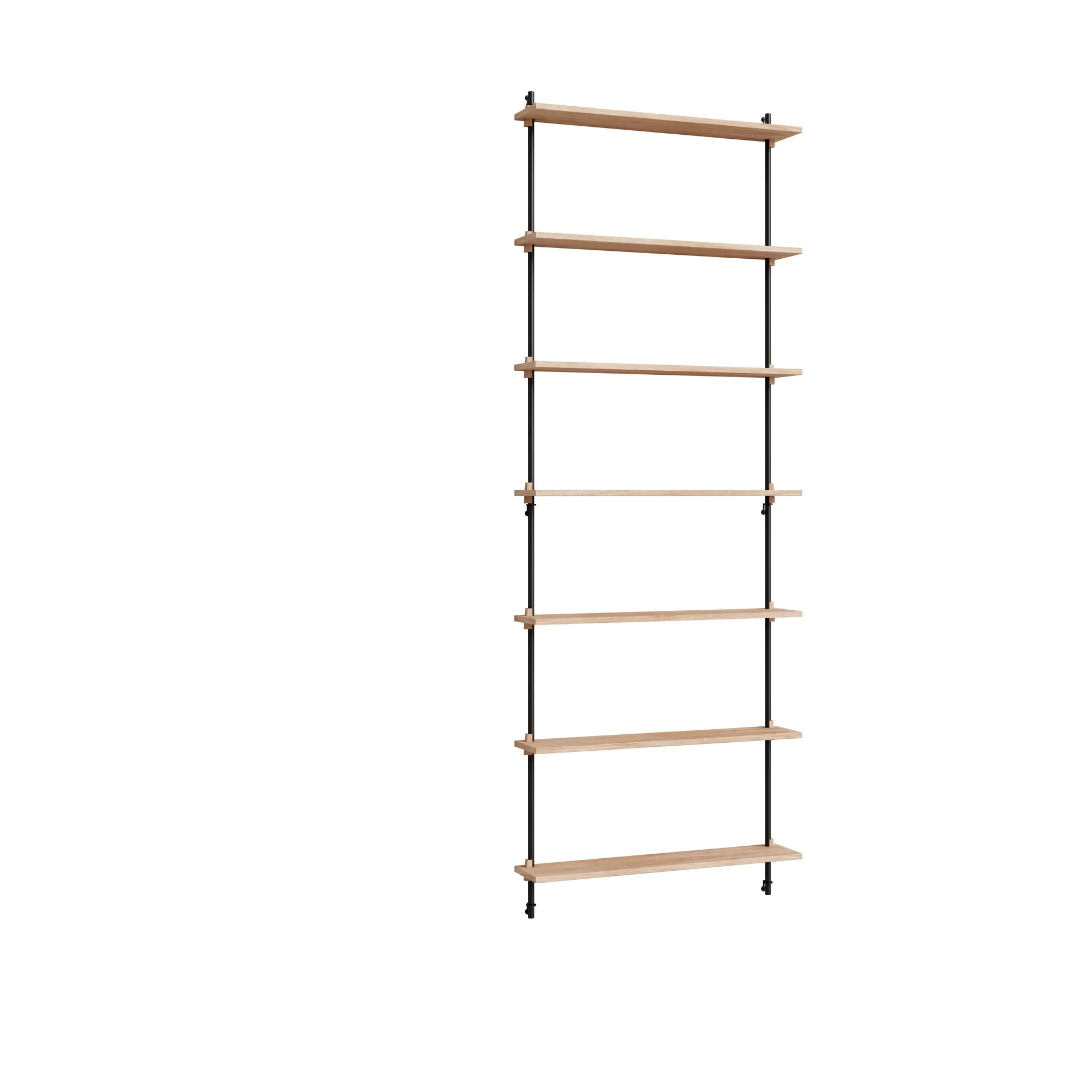 Moebe wall shelving ws.230.1, Ek-svart MOEBE