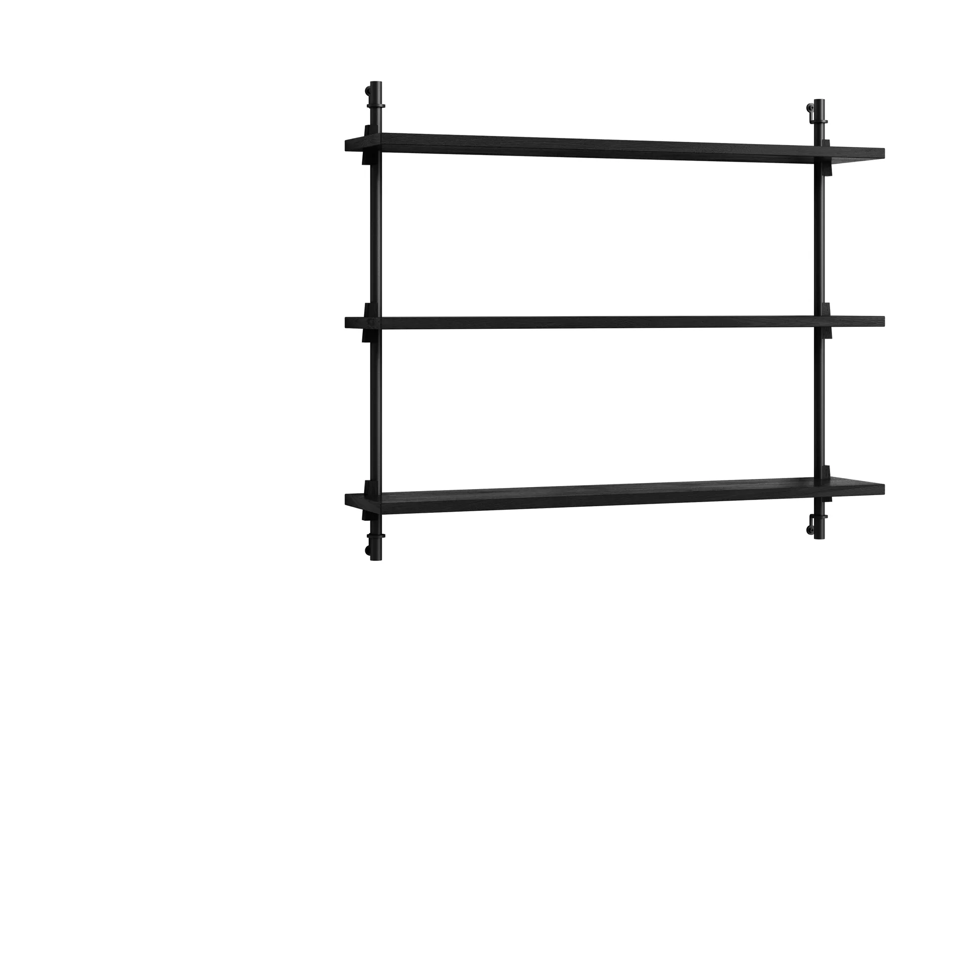Moebe wall shelving ws.65.1, Svart MOEBE