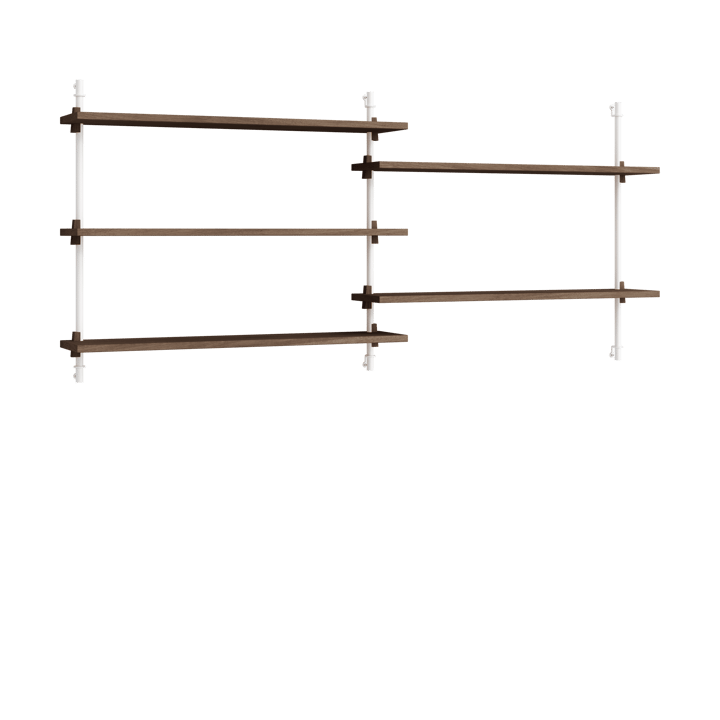 Moebe wall shelving ws.65.2.B - Rökt ek-vit - MOEBE