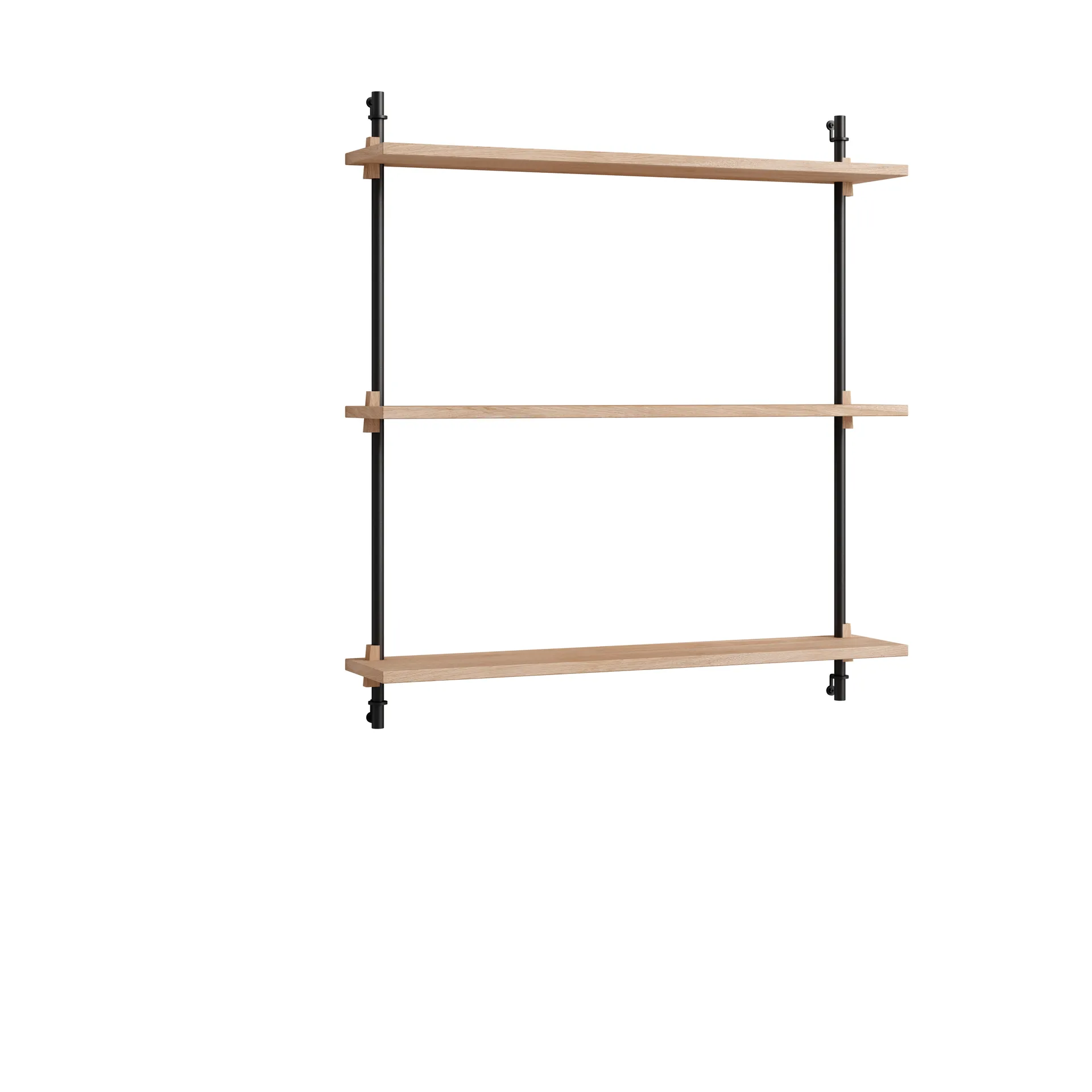 Moebe wall shelving ws.85.1, Ek-svart MOEBE