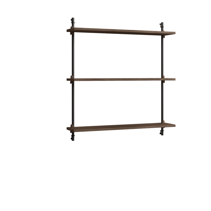 Moebe wall shelving ws.85.1 - Rökt ek-svart - MOEBE