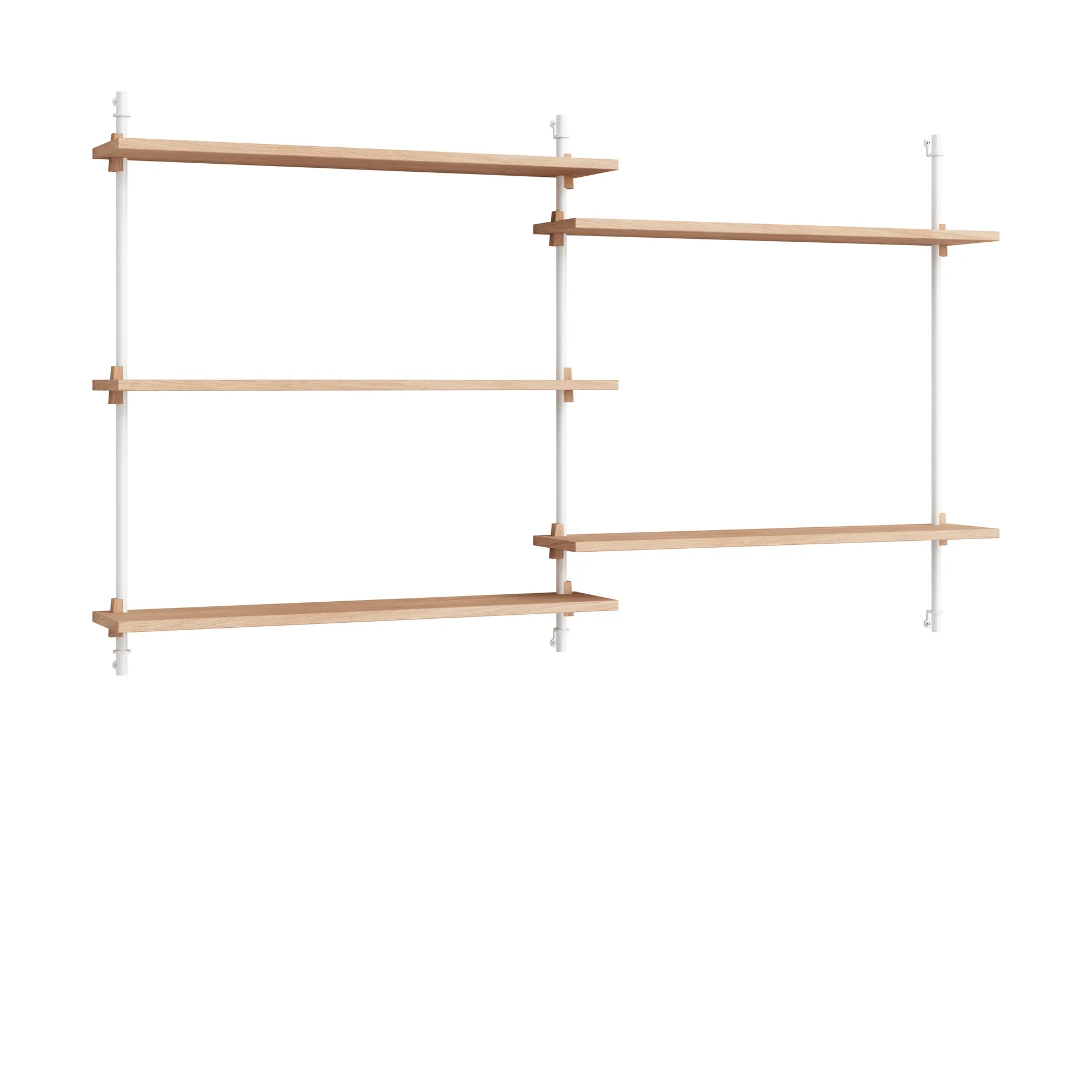 Moebe wall shelving ws.85.2.B, Ek-vit MOEBE