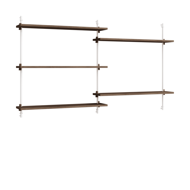 Moebe wall shelving ws.85.2.B - Rökt ek-vit - MOEBE